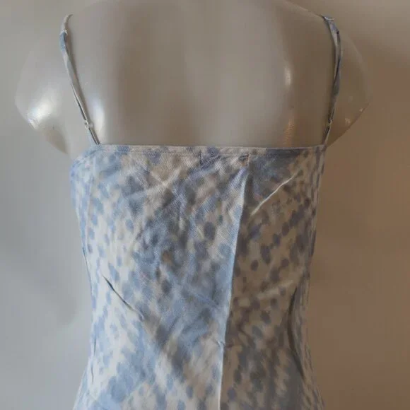 Womens Staud Blue White Cloud (Item- 3) July Strappy Rayon Maxi Dress 4 - Picture 14 of 15